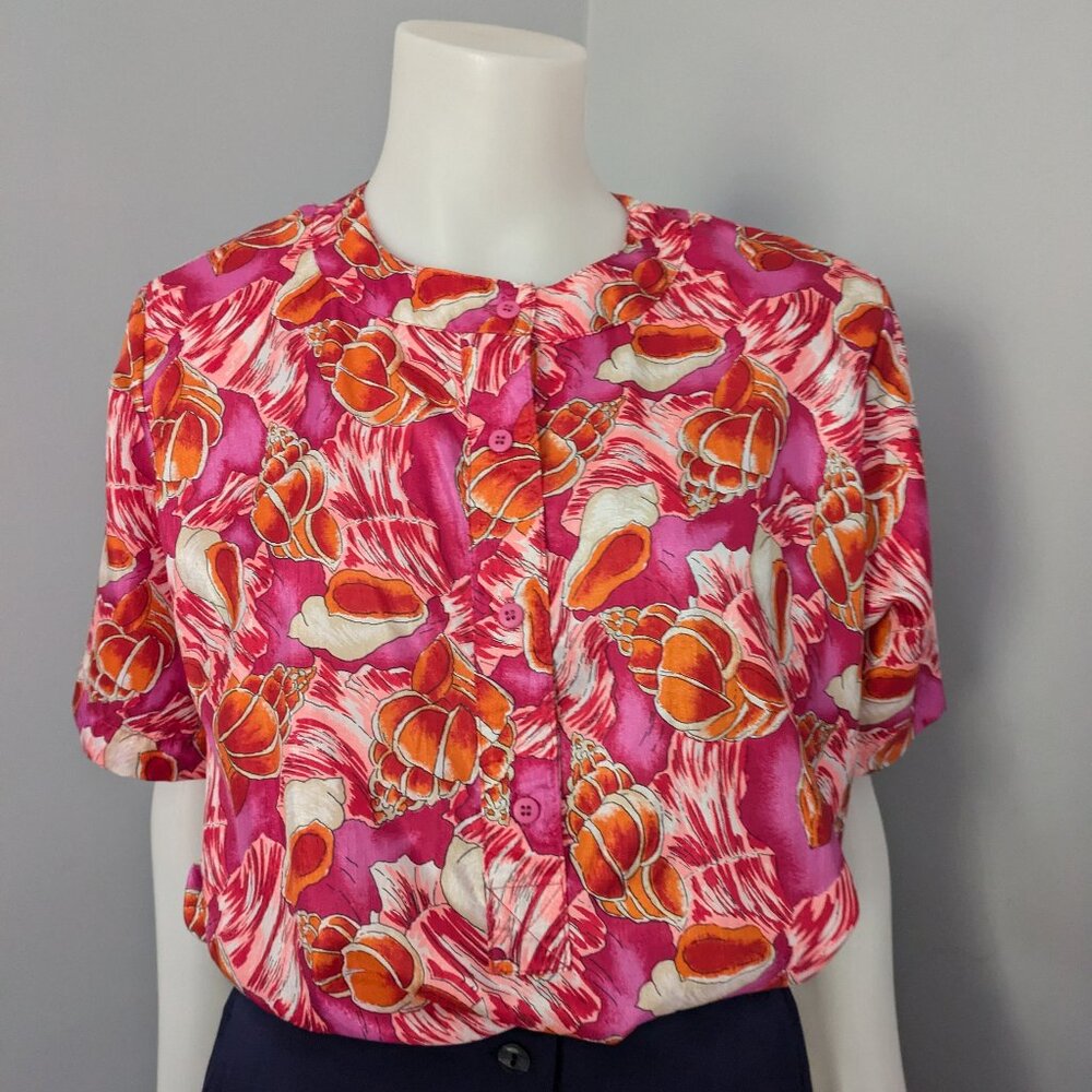 Notations blouse pink flowery